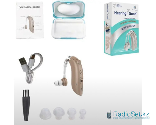 Слуховой аппарат заушный со встроенным аккумулятором Hearing Aid Z-360 